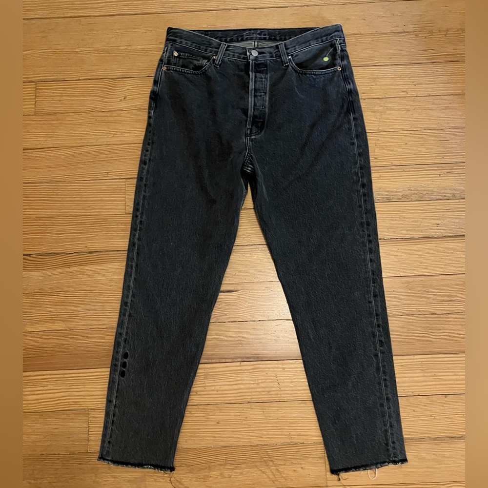 NWOT Etica Slim Buttonfly Jean in Washed Black Sz 31
